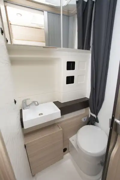 The washroom in the Dreamer Camper Five campervan (Click to view full screen)