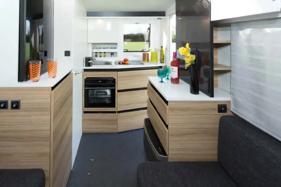 There's more space than you'd imagine in such a tiny caravan (Click to view full screen)