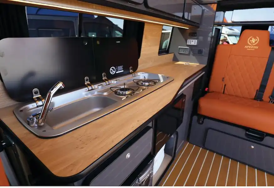 The Speeds JPS Limited Edition campervan kitchen (Click to view full screen)