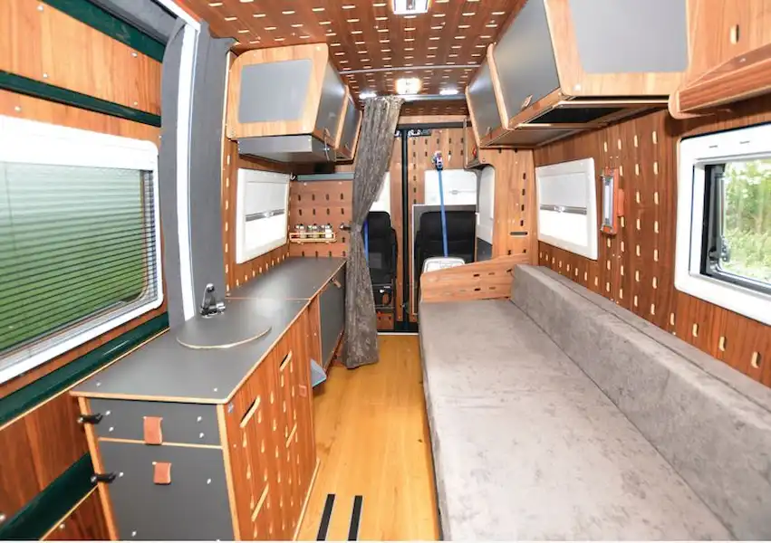 Interior of the CargoClips Cargo Camper (Click to view full screen)