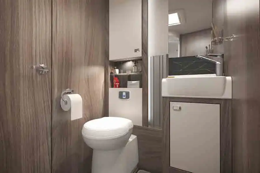 The plush-looking washroom - picture courtesy of the Swift Group (Click to view full screen)