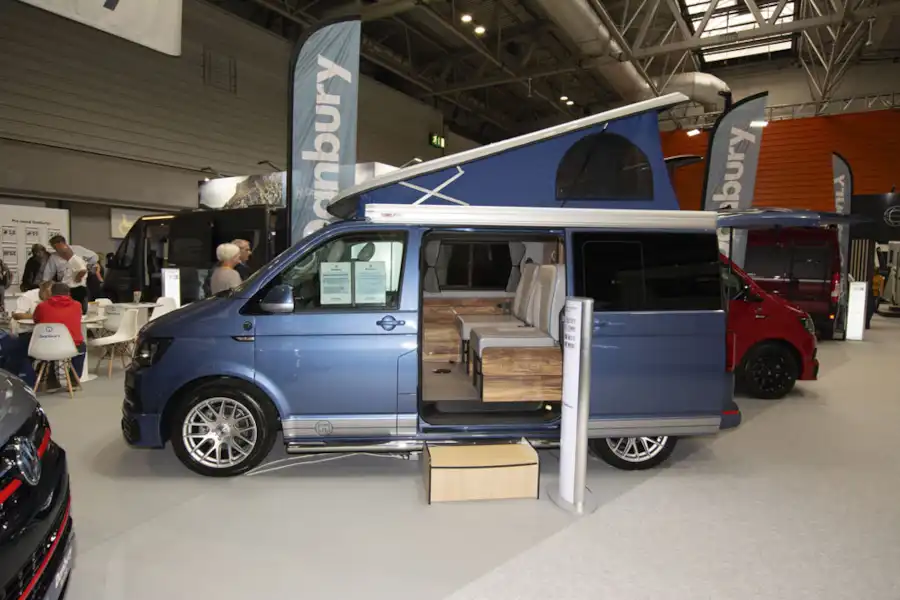 The Danbury Active Choice campervan on display (Click to view full screen)