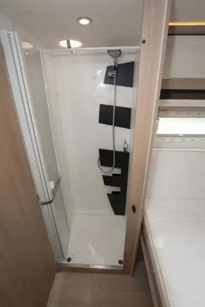 The shower in the RC740 motorhome (Click to view full screen)
