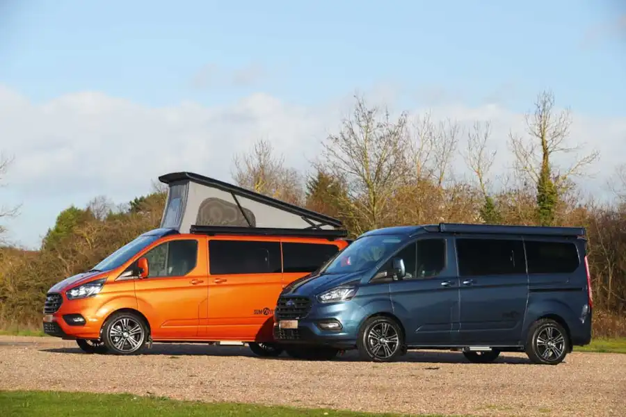 The pair of new Summit campervans (Click to view full screen)