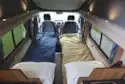 With single beds made up in the Hillside Cromford campervan