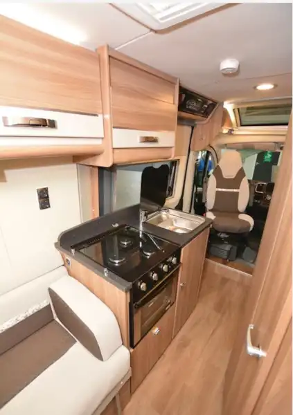 The Swift Select 122 campervan kitchen (Click to view full screen)