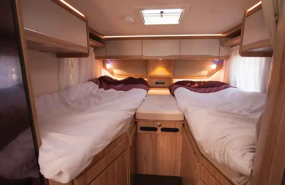 Hymer Exsis-T 474 twin single beds (Click to view full screen)