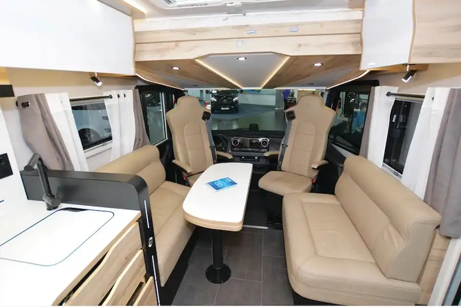 The Le Voyageur Héritage LVXH 7.9 CF cab area (Click to view full screen)
