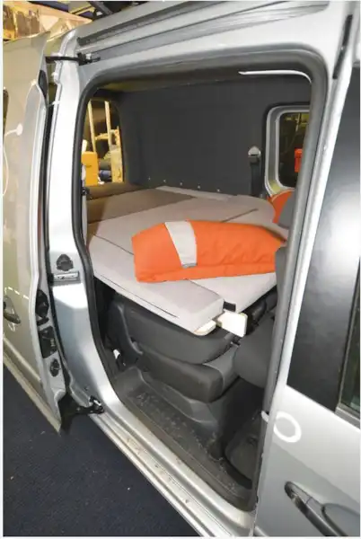 The Dirty Weekender Egoé Camper bed (Click to view full screen)