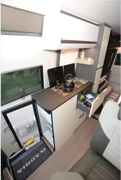 Adria Twin Sports 640 SG campervan kitchen (Click to view full screen)