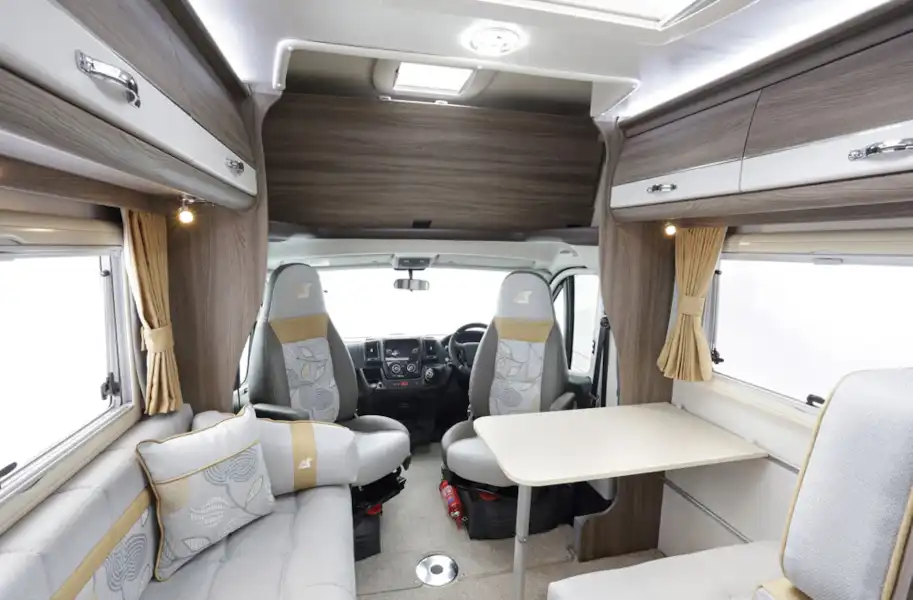 The lounge in the Auto-Sleeper Nuevo ES motorhome (Click to view full screen)