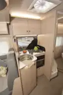 The kitchen in the Auto-Trail F-Line F74 motorhome
