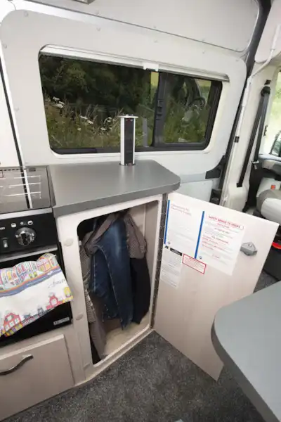 Auto-Sleeper Fairford Plus - useful cupboard storage (Click to view full screen)