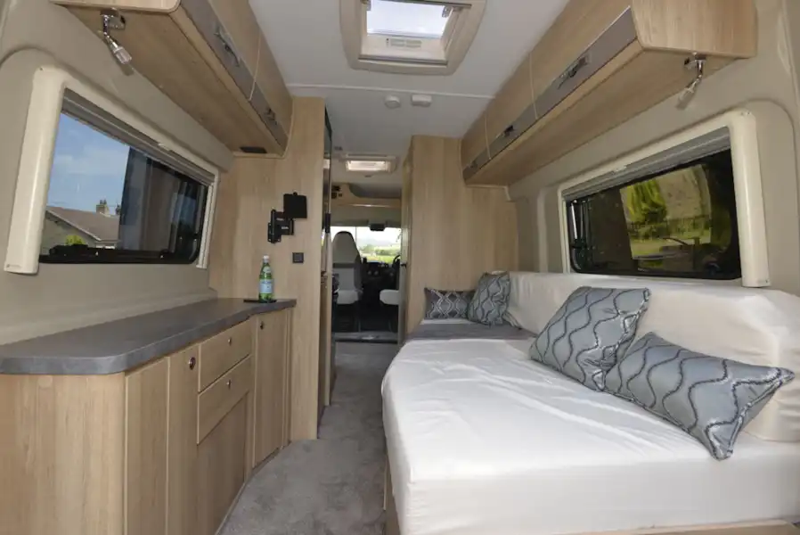 The side lounge in the Elddis Autoquest CV60 campervan (Click to view full screen)