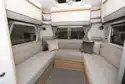 The rear U-shaped lounge in the Bailey Autograph 81-6 motorhome