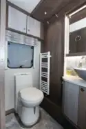 The Coachman Lusso I single-axle caravan washroom