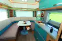 The enormity of the wraparound seating means that this is a caravan ideal for entertaining