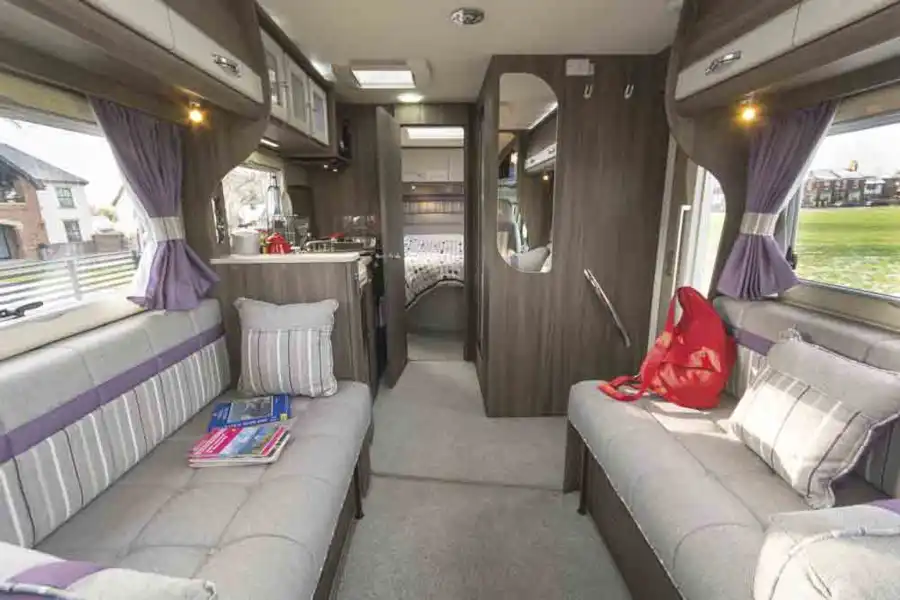 The spacious lounge in the Auto-Sleeper Corinium RB © Warners Group Publishing, 2019 (Click to view full screen)