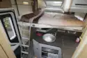 The drop-down bed in the Roller Team T-Line 743 motorhome