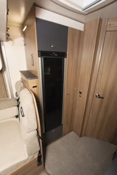 The 139-litre fridge in the Swift Escape 604 (Click to view full screen)