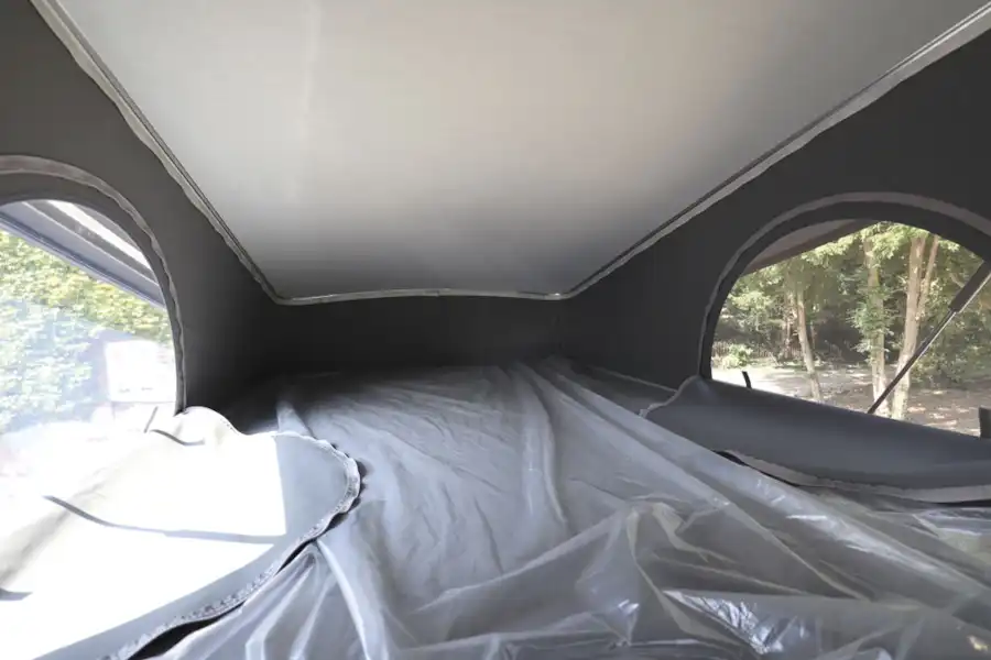 The bed in the Auto-Trail Adventure 65 campervan (Click to view full screen)