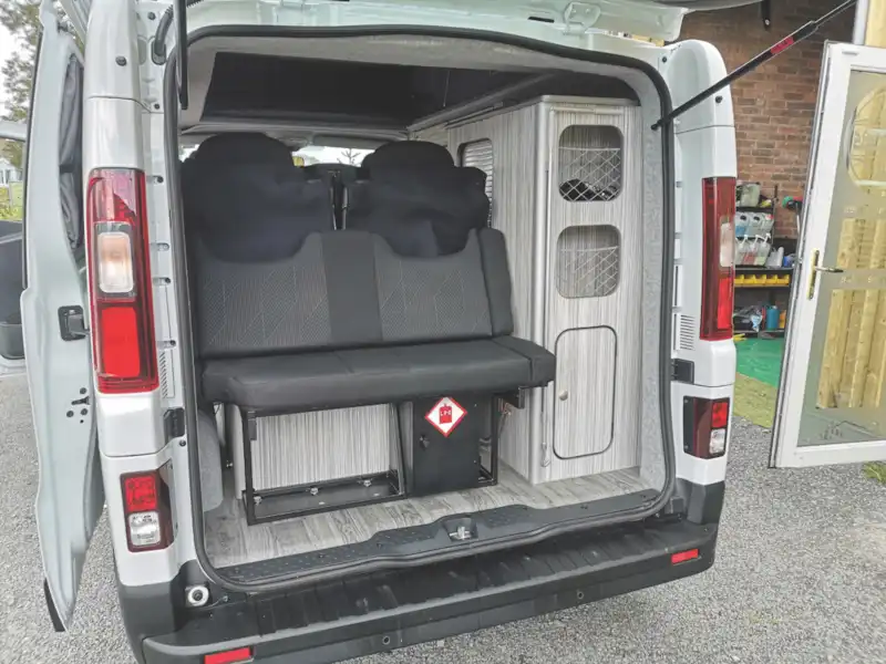 View of the rear of the campervan (Click to view full screen)