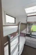 Two bunks each with a large window