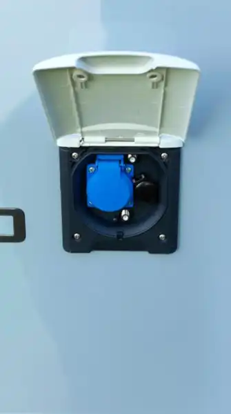 The inlet for the onboard water tank (Click to view full screen)