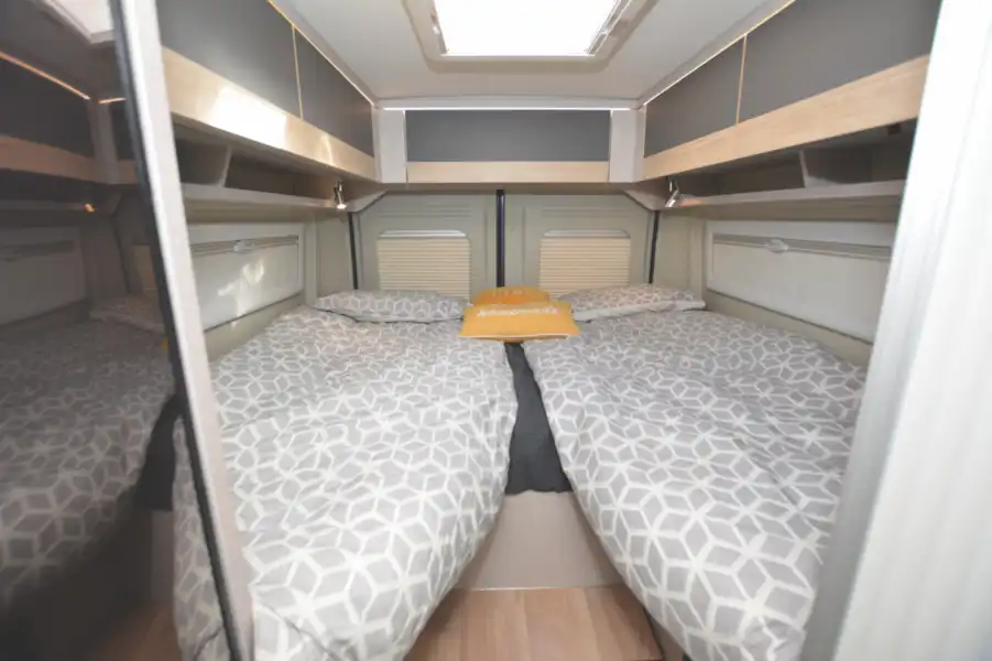 Twin beds in the Globecar Campscout Elegance (Click to view full screen)