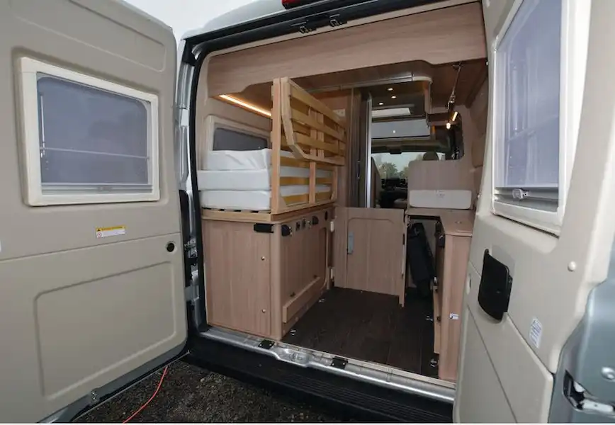 The Laika Ecovip 540 Da Vinci Edition campervan rear (Click to view full screen)