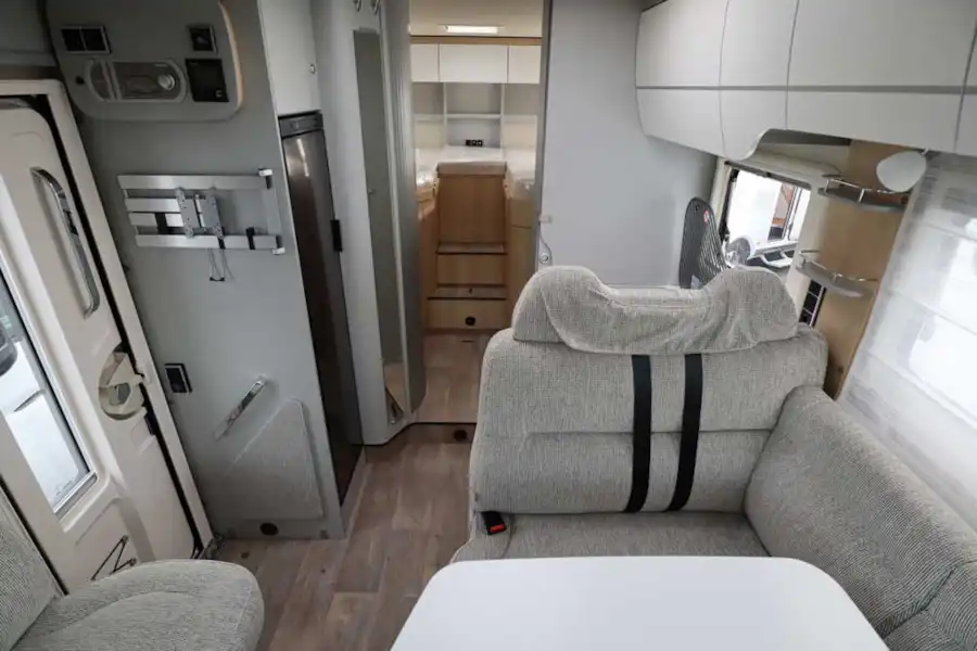 Looking rearwards from the cab in the Hymer TGL 578 Ambition (Click to view full screen)