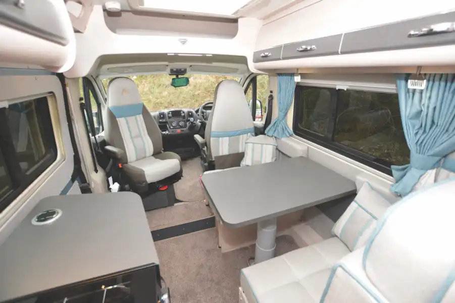 The living area in the Auto-Sleeper Fairford Plus (Click to view full screen)