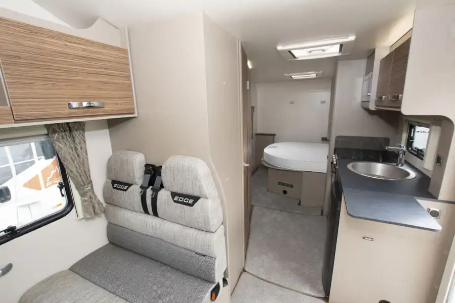 A view of the interior of the Swift Edge 494 motorhome (Click to view full screen)