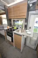 The kitchen in the Bailey Adamo 75-4DL motorhome