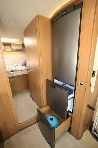 A huge fridge and extra drawer storage (Click to view full screen)