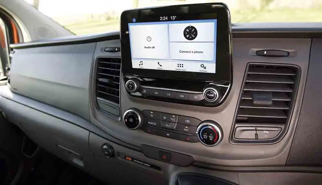 The revised dashboard comes with an 8-inch touchscreen © Warners Group Publications, 2019 (Click to view full screen)