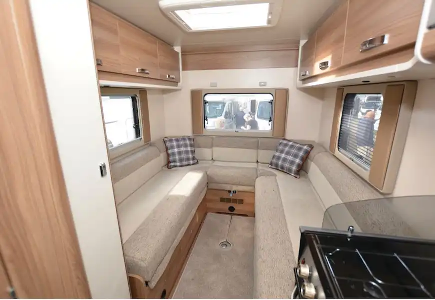 The Swift Select Compact C500 low-profile motorhome rear lounge (Click to view full screen)