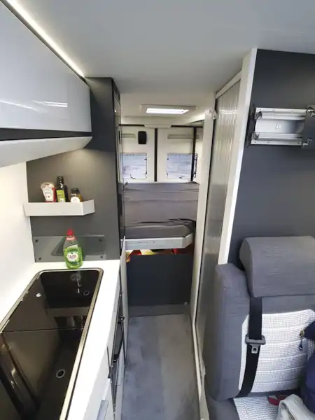The interior of the Adria Twin Supreme 640 SGX campervan (Click to view full screen)