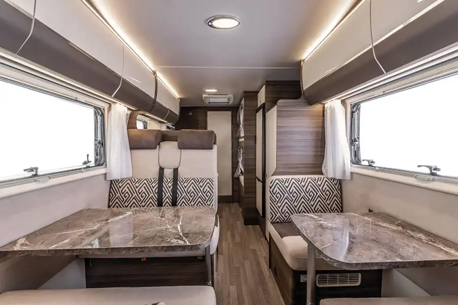 View from front to rear of the Evo Sound motorhome (Click to view full screen)