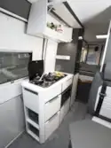 The side kitchen in the Adria Twin Supreme 640 SGX campervan