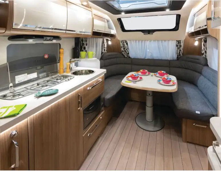 The Knaus Südwind North Star Selection 590 UK lounge (photo courtesy of John Chapman) (Click to view full screen)