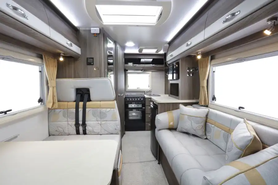 A view of the interior of the Auto-Sleeper Nuevo ES motorhome (Click to view full screen)