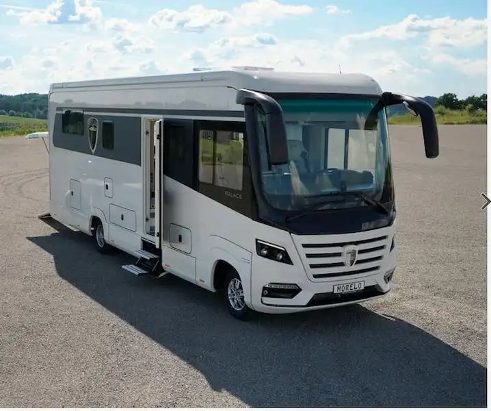 The Morelo Palace 88 G A-class motorhome (photo courtesy of Morelo) (Click to view full screen)