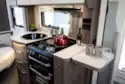 The kitchen in the Marquis Majestic 250 motorhome