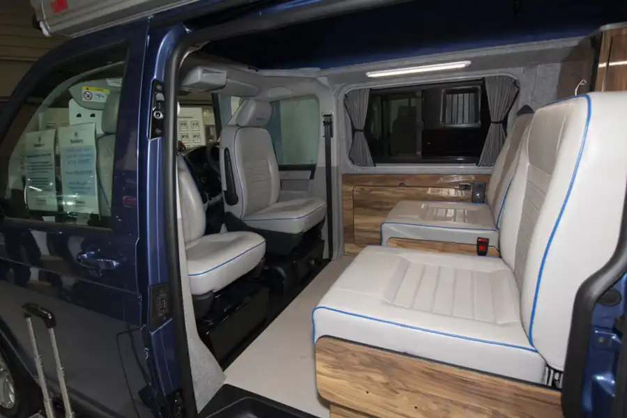 The seats in the Danbury Active Choice campervan (Click to view full screen)