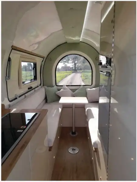 The Campod Ocean Breeze caravan interior (photo courtesy of Campod) (Click to view full screen)