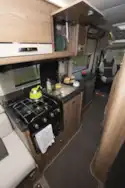 The kitchen in the Swift Select 184 motorhome