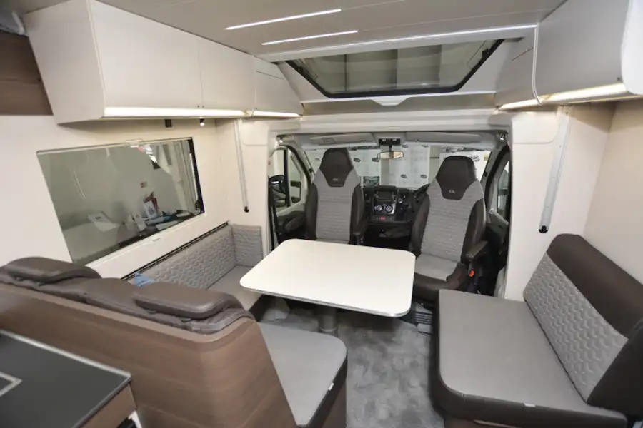 The lounge in the The Adria Matrix Supreme 670 SL motorhome (Click to view full screen)