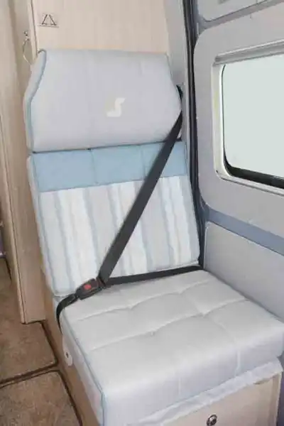 Close up of a travel seat (Click to view full screen)