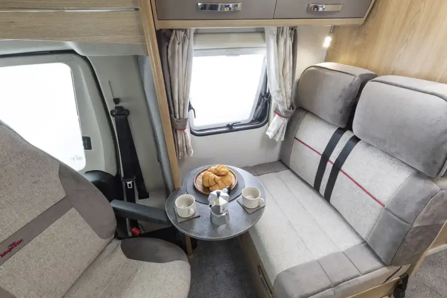 The lounge area in the Elddis Marquis Majestic 135 motorhome (Click to view full screen)